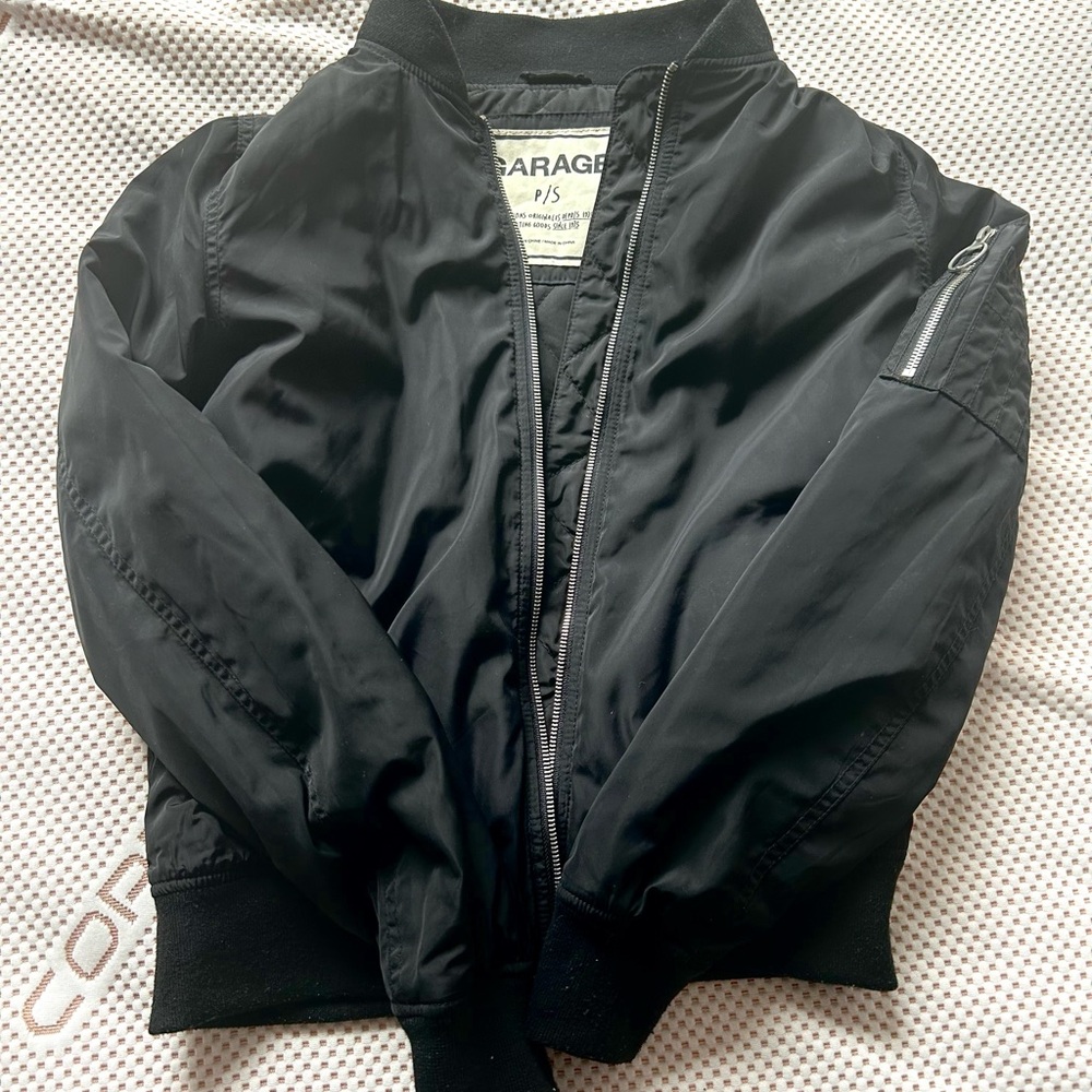 Garage Black Bomber Jacket